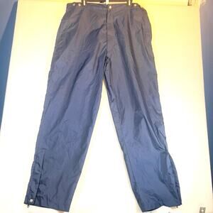 Acuity Nylon Water Resist Pants Men's XL Utility Elastic Waist Boot Cut Zippers